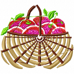 Apple Embroidery Design 9